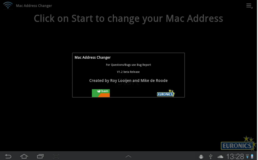 Change mac address android root app